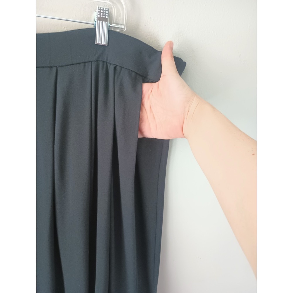 Eileen Fisher Women's Size 1x Black Skirt‎ Mini Pockets Rayon Pleated Stretch - Picture 8 of 13
